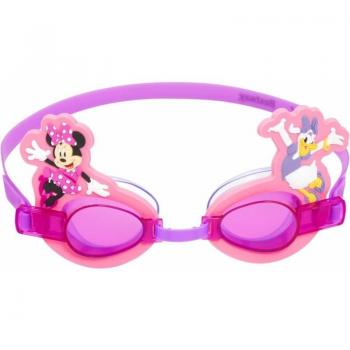 Gafa de Natación Infantil Deluxe Minnie Mouse con Correa de Silicona para Niños de 3 a 6 Años, Ideal para Piscina y Playa, Modelo Bestway 09112