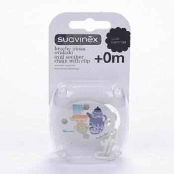 CADENA SUAVINEX BROCHE PINZA OVALADO