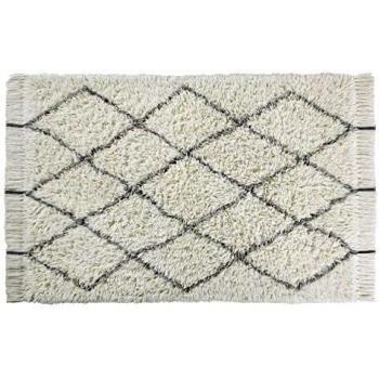 Lorena Canals - Alfombra WOOLABLE Berber Soul - Natural, Charcoal - Pila: 100% Lana. Base: Algodón Reciclado