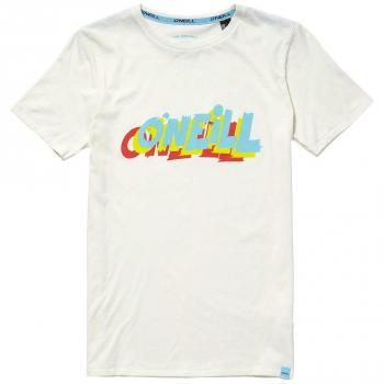 O'Neill Surf Cruz S/Slv - Camiseta de Manga Corta para Niño, Diseño de Surf Cruz, Powder White, 176