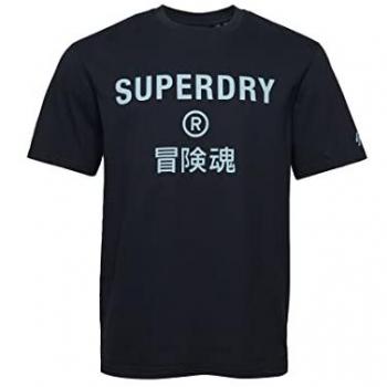 Camiseta Superdry Code Core Sport Manga Corta Marino Hombre