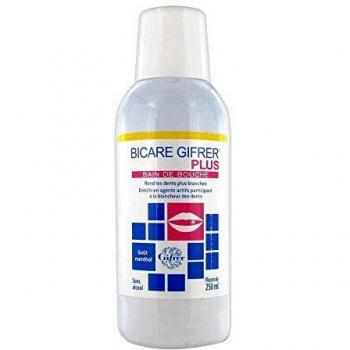 GIFRER Bain de bouche goût menthol Bicare plus Flacon de 250 ml