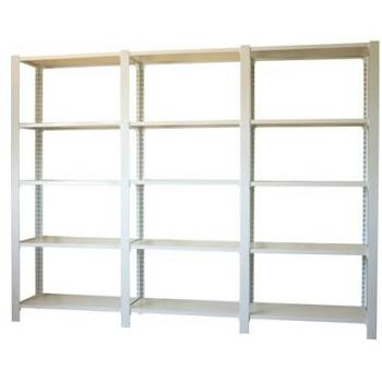 Estantería OFFICLICK 5/300 Madera I+A+A Blanco - 270 x 30 x 210 cm