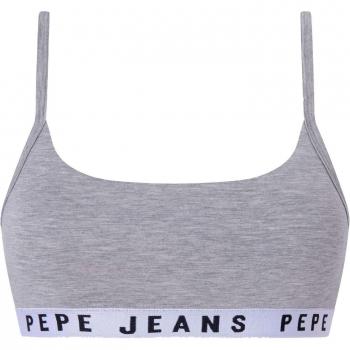 Sujetador Deportivo Bralette Logo Gris Pepe Jeans para Mujer