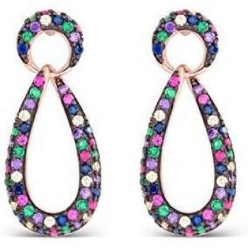 Pendientes Trarath con baño oro rosa de 18 quilates - Luxenter