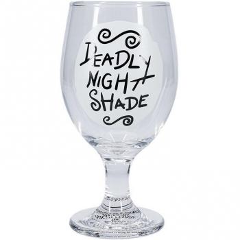 Paladone The Nightmare Before Christmas Deadly Night Shade Copa de Vino 350 ml - Producto Oficial de Coleccionismo