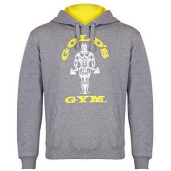 gameworld Muscle Joe – Sudadera con capucha y cremallera para hombre, sudadera, color Grey Marl, tamaño XL