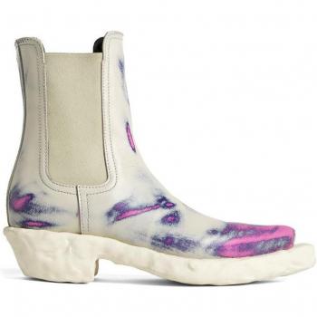 CAMPERLAB Venga Women's Boots - White/Pink/Blue, Size 37, Smooth Leather