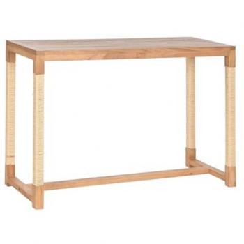 Consola Mesa Auxiliar Home ESPRIT Cuerda de Abeto 120 x 36 x 76 cm