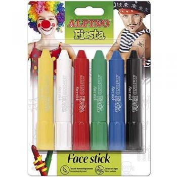 Maquillaje en stick para fiestas Alpino 6 barras