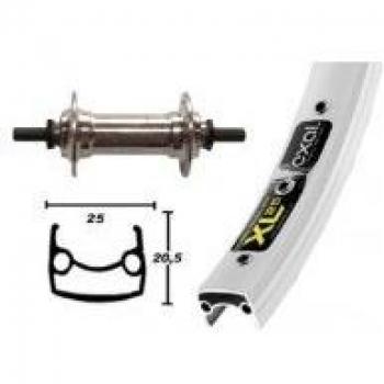 V-Rad 26x1.9Alunabe silber Starr 36LExal XL 25 m.Ösen silber Niro-Spei.