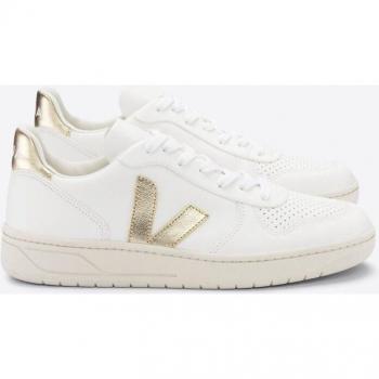 VEJA Women's V-10 Leather Sneakers - White - Size 36