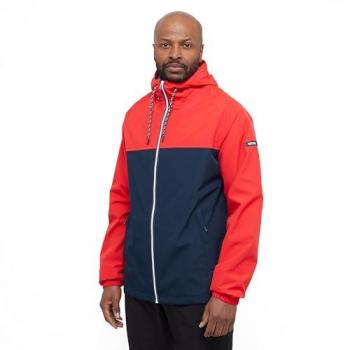 Regatta Men's Breathable Belcastel Waterproof Jacket Navy High Risk Red, Size: XXL