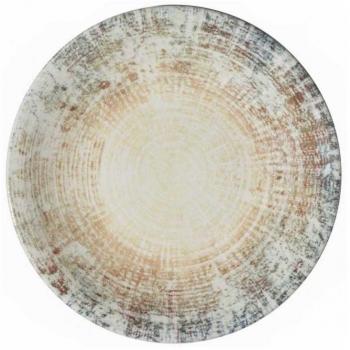 Plato Llano Fosil de Porcelana 27 cm Caja con 12 Unidades