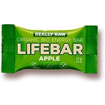 Lifefood Barritas Energéticas Mini Manzana - 10 Paquetes de 25 gr - Total: 250 gr
