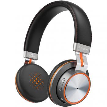 Auriculares Bluetooth 4.1, MindKoo Auriculares Diadema On-Ear Sonido Estéreo HiFi con Almohadillas Protectoras de Memoria Suave, Mic Incorporado, Modo Alámbrico e Inalámbrico para iPhone, Smartphone y Más