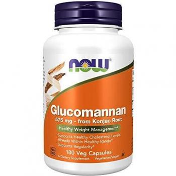 Now Foods Glucomannan 575mg - 180 Veg Capsules
