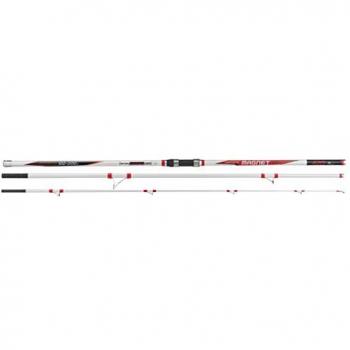 Caña de Surfcasting Kali Magnet Surf 423 - Longitud: 4.23 metros, Potencia: 100-200 gramos, Material: Carbono, Acción: Rápida, Secciones: 3, Tipo de anillas