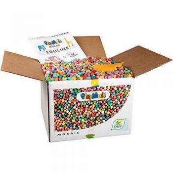 PlayMais Eduline Mosaic - Set de Manualidades con 12,000 Piezas para Niños a Partir de 3 Años, Fomenta la Creatividad y la Motricidad Fina