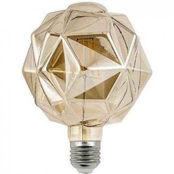 Bombilla led 6w diamante ambar e-27 luz calida 3000k