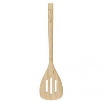 Espátula ranurada de bambú KitchenAid de 32.5 cm