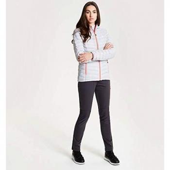 Dare 2b Elative Premium - Chaqueta de Invierno con Capucha y Bolsillos Inferiores con Cremallera y Ajuste Ajustable, Acolchada, para Mujer, Mujer, Color Argent Grey, tamaño 8