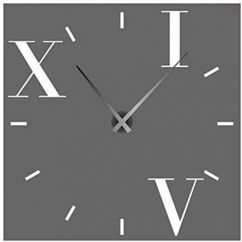 Adhesivo de - Reloj de pared - estupenda combinación de reloj & adhesivo para pared con diseño de // // reloj de pared reloj de pared en varios coloures 59 x 59 cm, gris, 59 x 59 cm