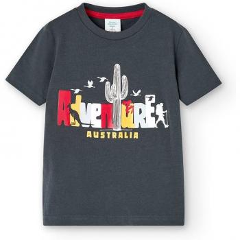 Camiseta de niño de manga corta con dibujo frontal Boboli
