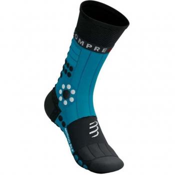 Calcetines Compressport Pro Racing Azul Unisex de Alto Rendimiento