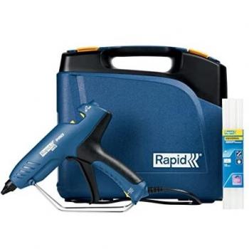 Pistola de cola Rapid EG313. Profesional y compacta, con una producción de cola de 900 g/h, tiempo