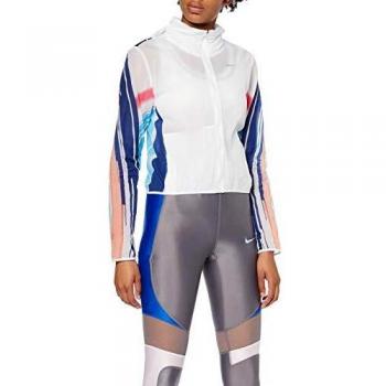 NIKE W NK IMP LT JKT HD EVA Chaqueta, Mujer, Summit White/Reflective silv, S