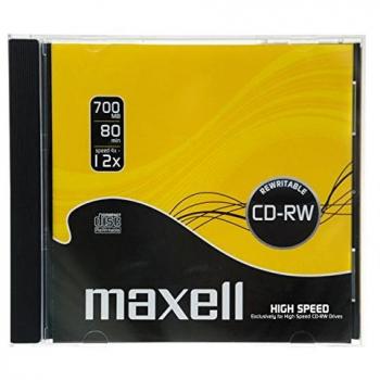 Maxell CD-RW 80 700MB, Silver 1-4X - CD-RW