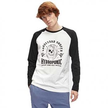 Camiseta de Manga Larga Hydroponic Modelo Graveyard Blanca