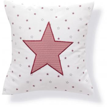 Alondra Rose 690E-182 - Cojín infantil con estrellas, color blanco / rosa
