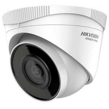 Cámara Turret IP Hikvision HiWatch 8MP 2.8mm PoE HWI-T280H IR y Onvif IP67