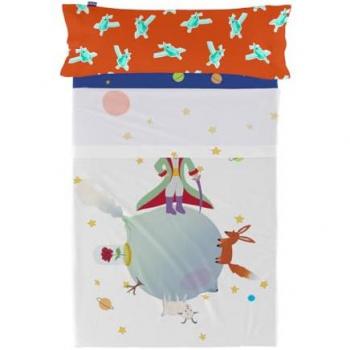 Juego de Sábanas HappyFriday LE PETIT PRINCE Multicolor para Cama de 105 cm - 2 Piezas