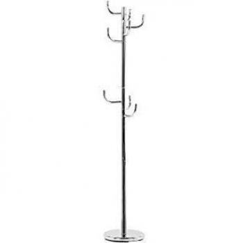 Perchero Independiente de Acero Plateado Glamour Industrial Trenton