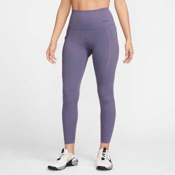 Nike Universa Leggings de 7/8 de talle alto y sujeción media con bolsillos - Mujer - Morado (XS (EU 32-34))