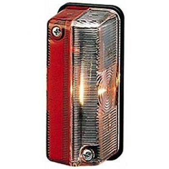 Luz de Gálibo Hella 2XS 005 020-057 - 12V - Montaje Lateral - Color de Lente: Transparente/Roja