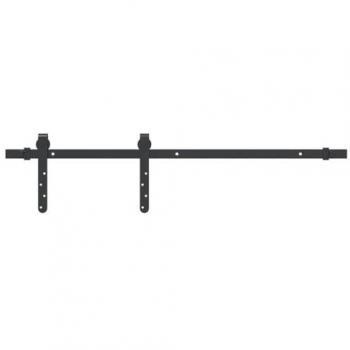 Kit de puerta corredera de armario de acero carbono 91,5 cm
