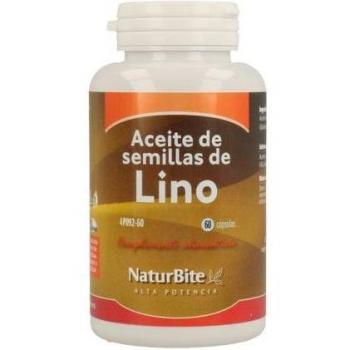 NaturBite Aceite de Semillas de Lino 1000mg 60 Cápsulas