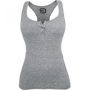 R.E.D. by EMP Button Tanktop Mujer Top Gris XL