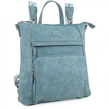 Mochila Bolso Casual Mujer Antirrobo Lois Vaquero 13 Multipoches