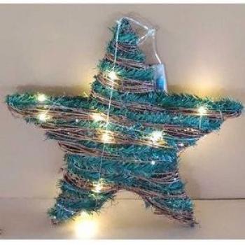 Estrella de Navidad con Luces LED Cálidas 38x40x9 cm