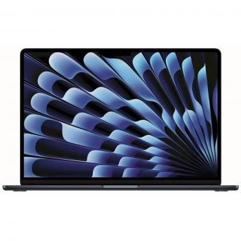 Portátil Apple MacBook Air 15 MBA 2023 Midnight, Chip M2 8-core CPU/10-core GPU, 16GB RAM, SSD 256GB, Touch ID, Pantalla de 15.3 pulgadas