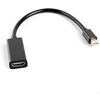 LANBERG Adaptador Mini DISPLAYPORT Cable 20CM Macho A HDMI Hembra AD-0005-BK hasta 1080P- COMPAT. Apple Thunderbolt