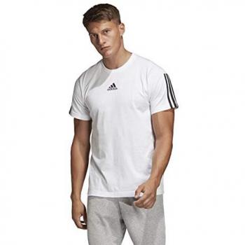 Adidas MH 3S tee Camiseta de Manga Corta, Hombre, White/Black, M