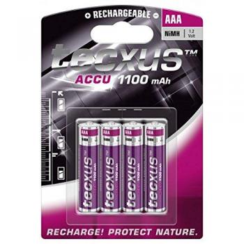 Tecxus AAA NiMH 1100 mAh híbrido níquel Metal 1100 mAh 1,2 V batería Recargable – Baterías Recargables