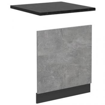 Frontal para Lavavajillas R-Line, Hormigón/Antracita, 60 cm, Accesorio de Lavavajillas, Vicco