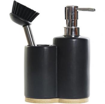 Dosificador Dolomite Bambú con Cepillo de Diseño Elegante